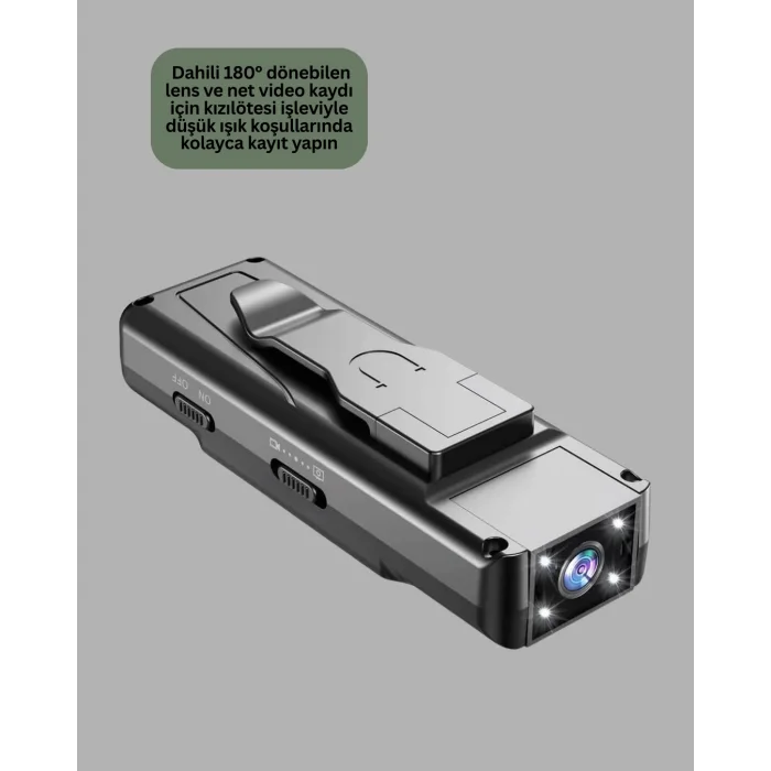 Mini Kamera 1080P Full HD Taşınabilir Güvenlik ve Kayıt Cihazı