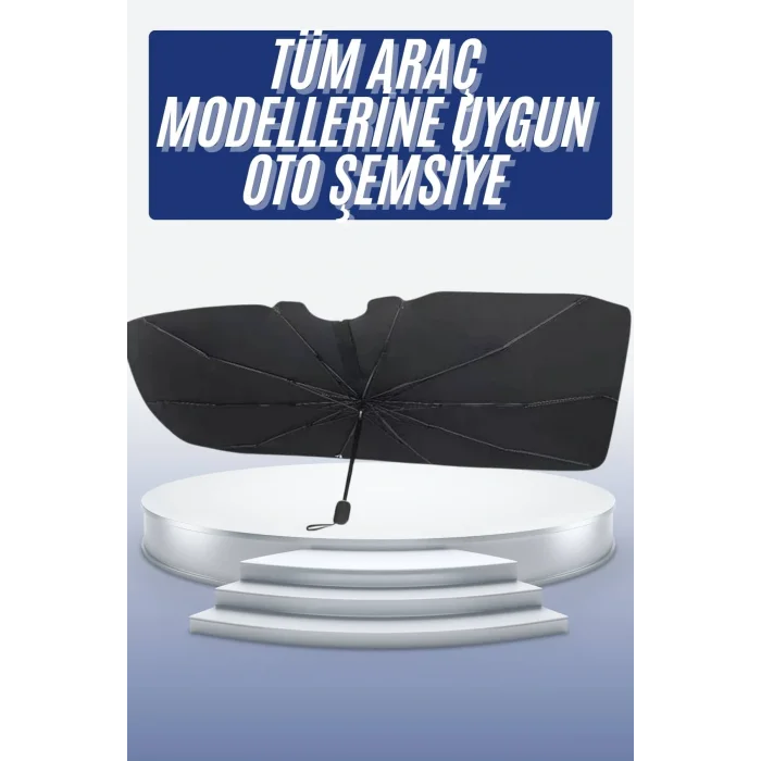 Oto Ön Cam Güneşliği Otomatik Katlanabilir Gölgelik Oto Cam Şemsiye