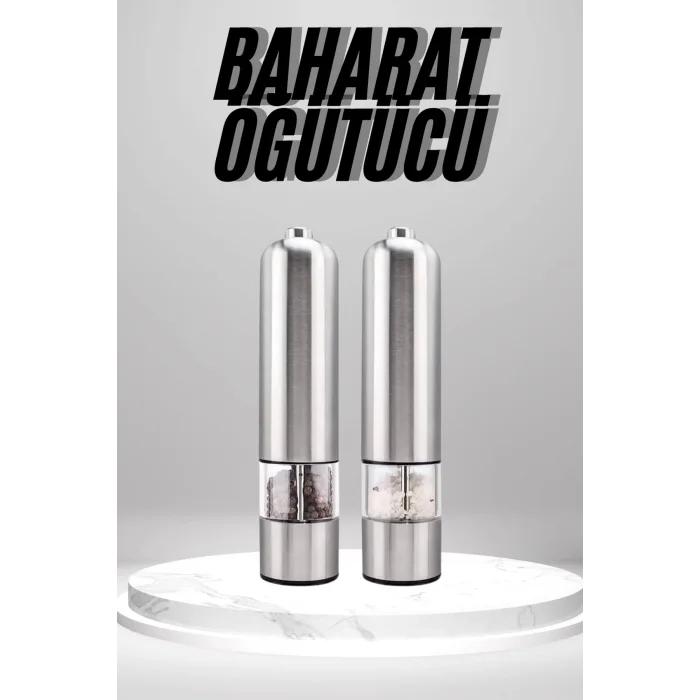 Otomatik Tuz ve Karabiber Öğütücü Baharat Öğütücü Tuz Karabiber Değirmeni