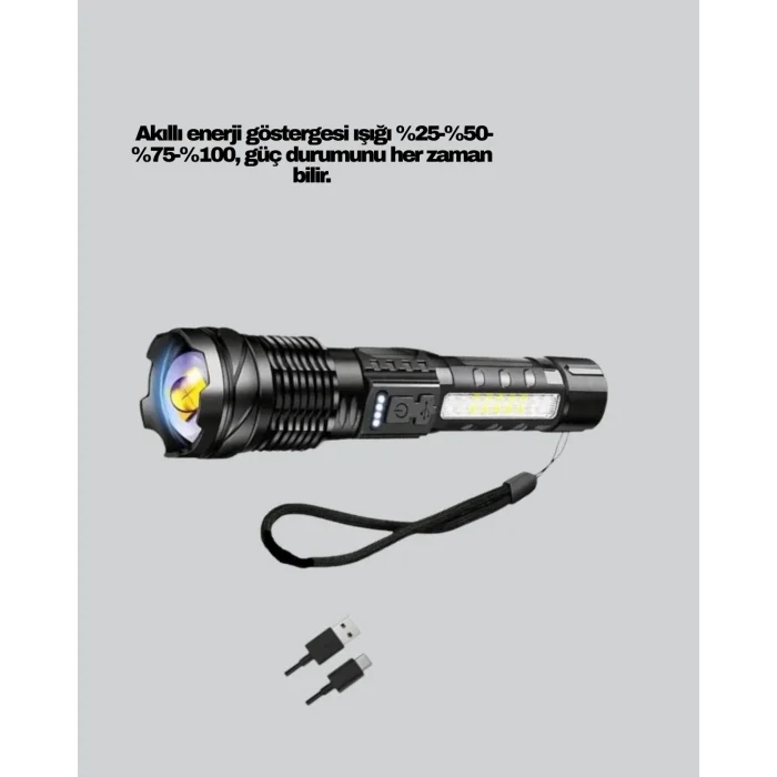 Outdoor ve Acil Durum İçin Güçlü LED El Feneri