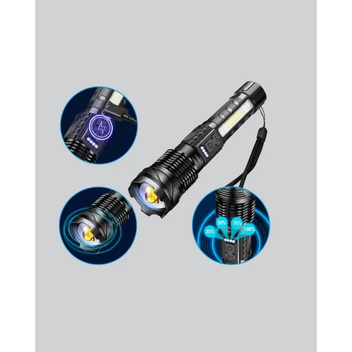 Outdoor ve Acil Durum İçin Güçlü LED El Feneri