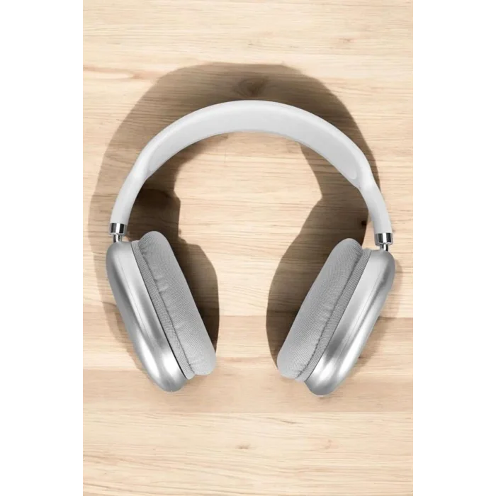 P9 Plus Kablosuz Kulak Üstü Bluetooth Kulaklık Beyaz Yüksek Ses Kaliteli