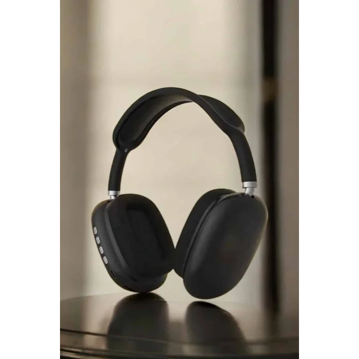 P9 Plus Kulaklık Siyah Bluetooth Bağlantılı Kulak Üstü Kablosuz