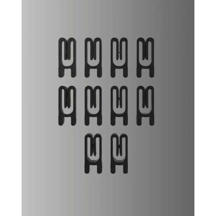 Poşet Kapatma Mandalı Hava Geçirmez Siyah 10 Adet Set