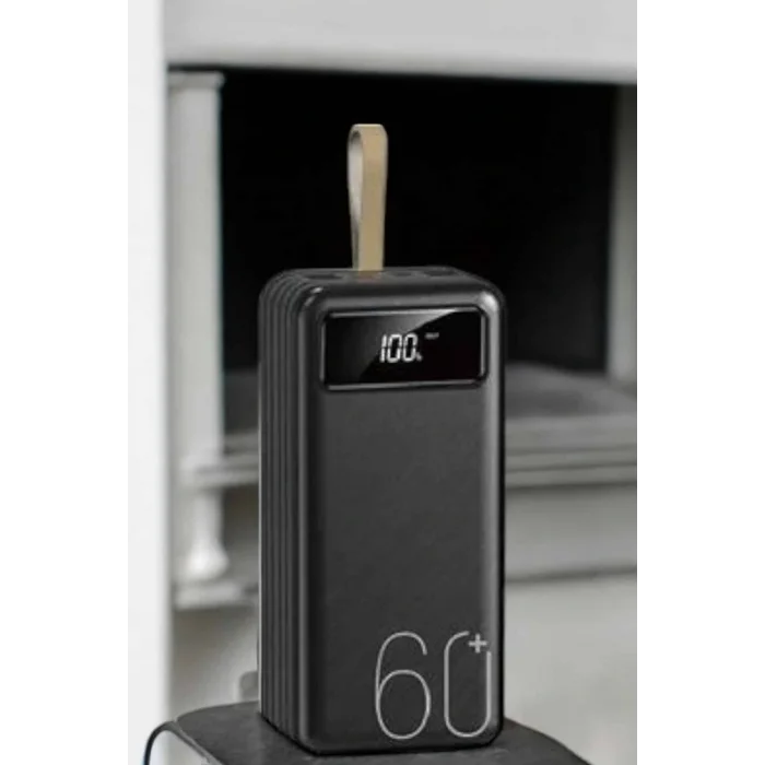 Powerbank 60.000 MAH 4 Portlu Uzun Şarj Süreli Dijital Göstergeli