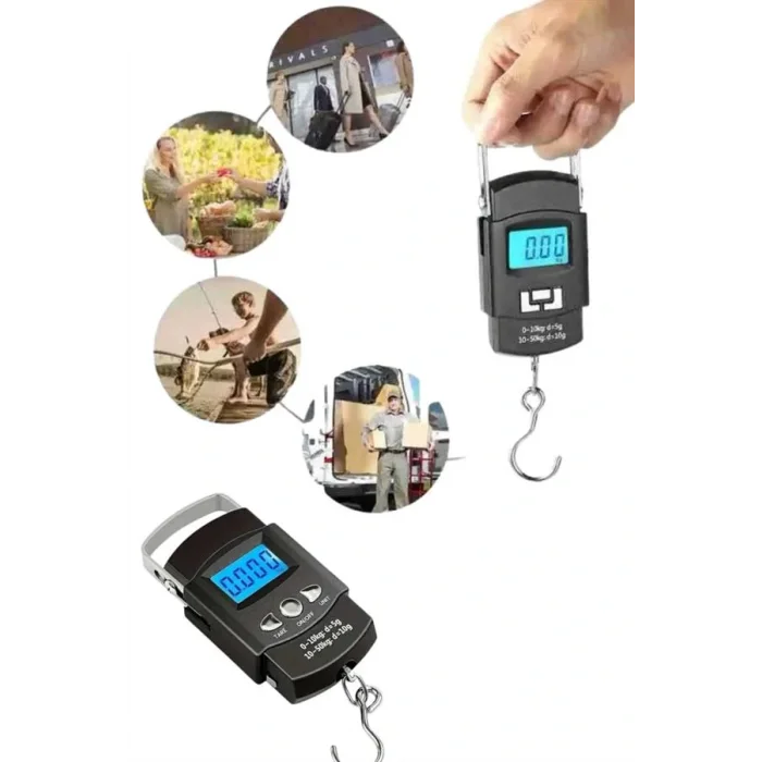 Profesyonel El Terazisi El Kantarı 50 Kg Dijital Göstergeli Tartı