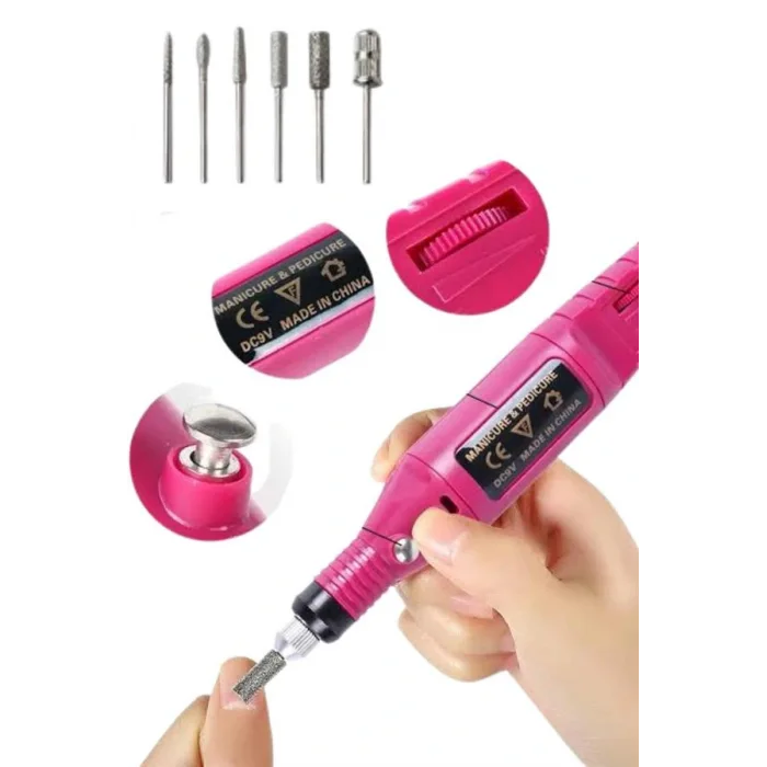 Profesyonel Manikür Pedikür Seti Törpü Makinesi Protez Tırnak Çıkarma