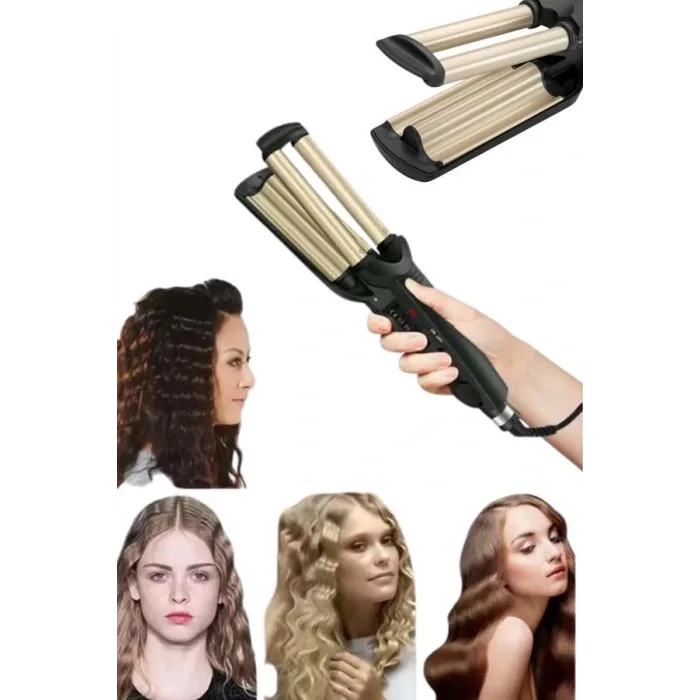 Profesyonel Seramik Kaplama Saç Şekillendirici Wag Maşa Isı Ayarlı