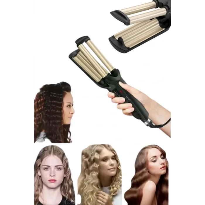 Profesyonel Seramik Kaplama Saç Şekillendirici Wag Maşa Isı Ayarlı