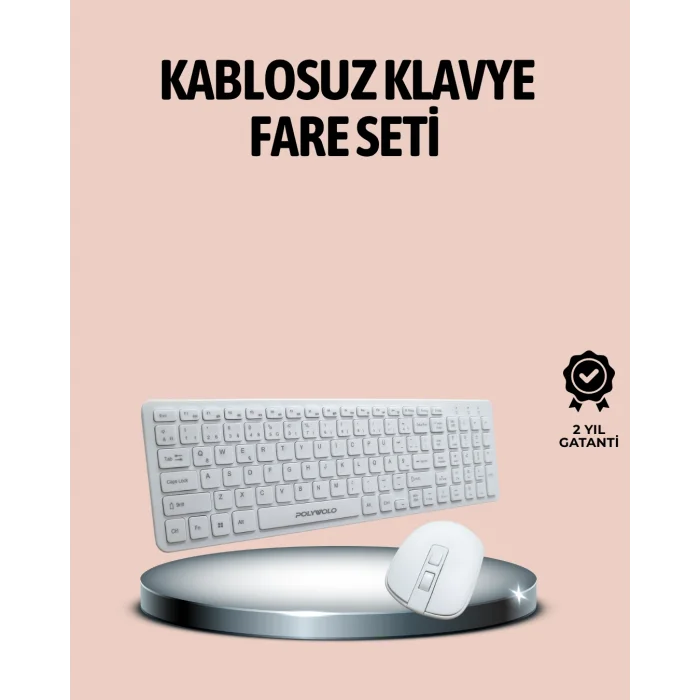 Q Klavye Klavye ve Mouse Seti USB Girişli Kablosuz