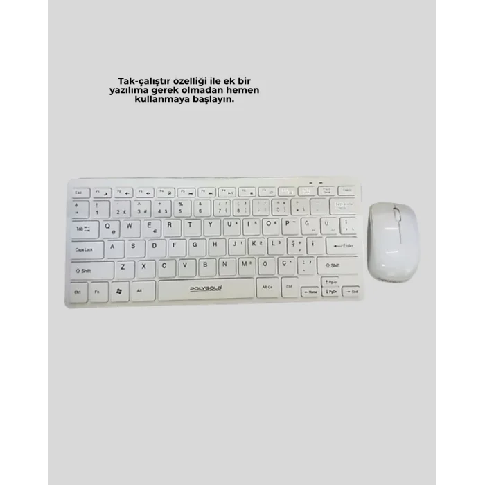 Q Klavye Klavye ve Mouse Seti USB Girişli Kablosuz