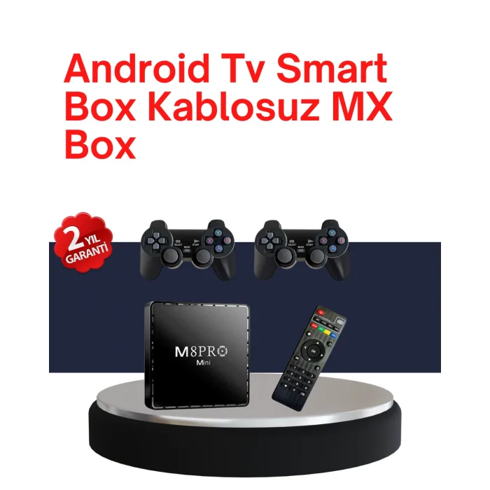 Retro Oyun Konsollu Akıllı Android TV Kutusu