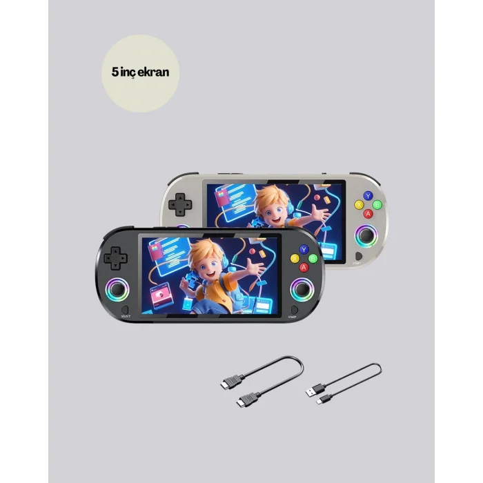 RGB Işıklı Joystickli El Tipi Oyun Cihazı