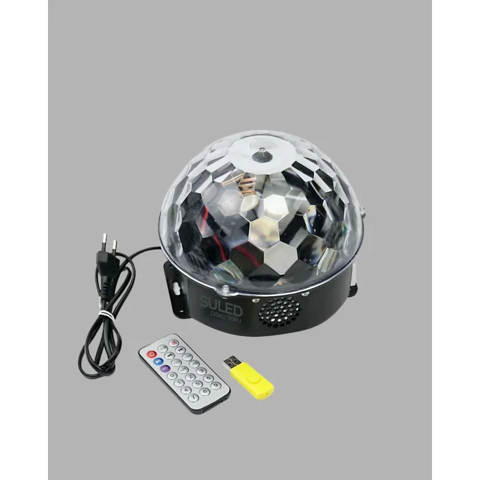 RGB LED Disko Topu Projektör – Ev Partileri, Doğum Günleri ve Eğlence İçin Işık Şovu