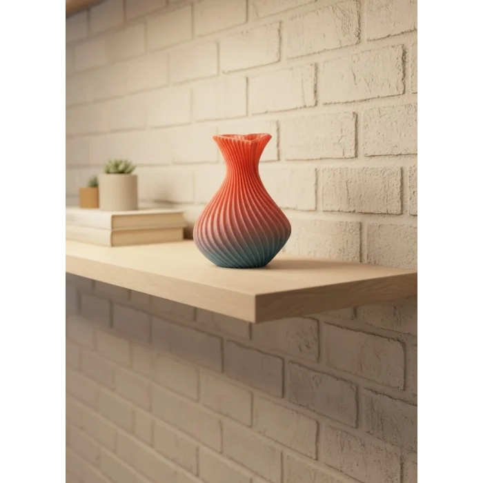 Romantik Kalp Figürlü Süslük Vazo Modern Tasarım 15 cm