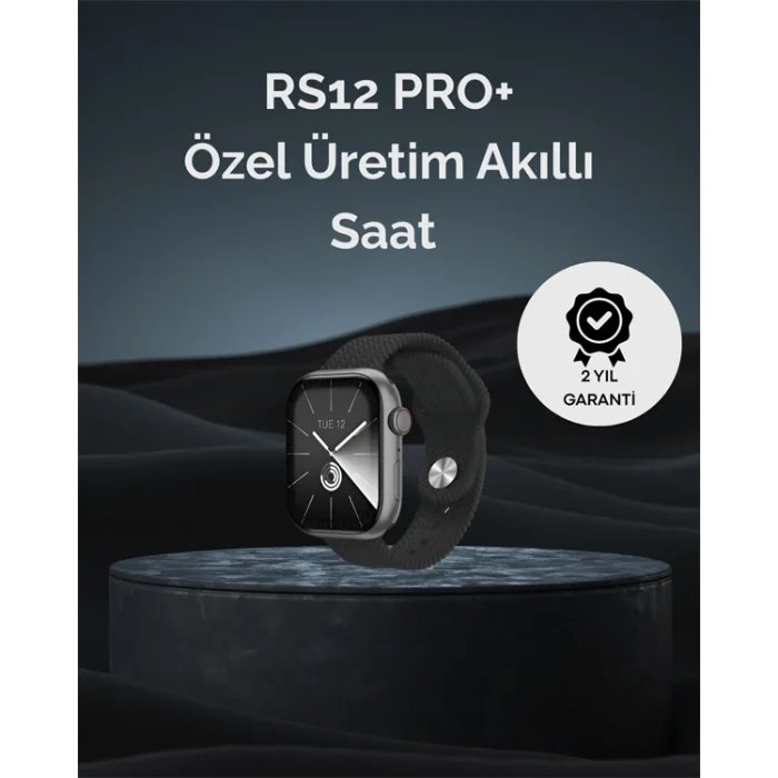 RS12 PRO+ 2025 Serisi Uzun Şarj Süreli Garantili Full Ekranlı Özel Üretim Akıllı Saat – 2GB Hafıza, AMOLED, GPS, Sesli Arama