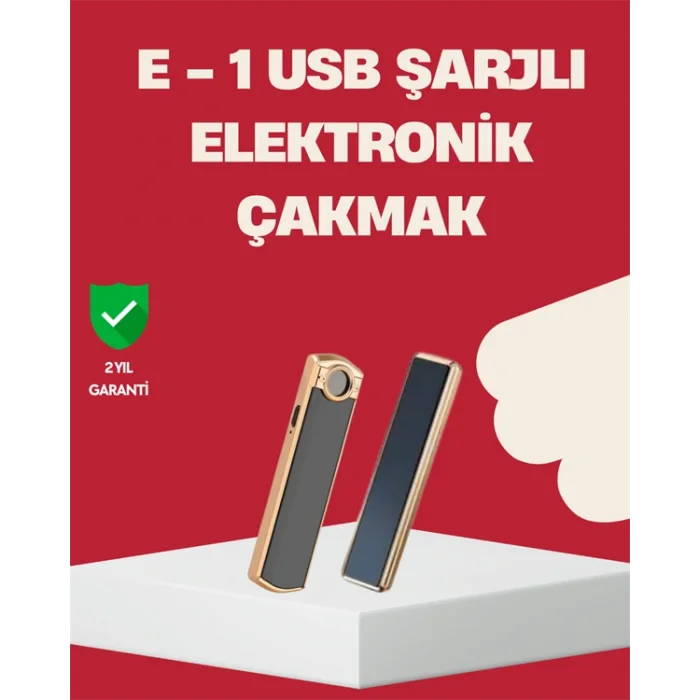Rüzgar Geçirmez Elektronik Çakmak – Modern Tasarım, Metal Gövde