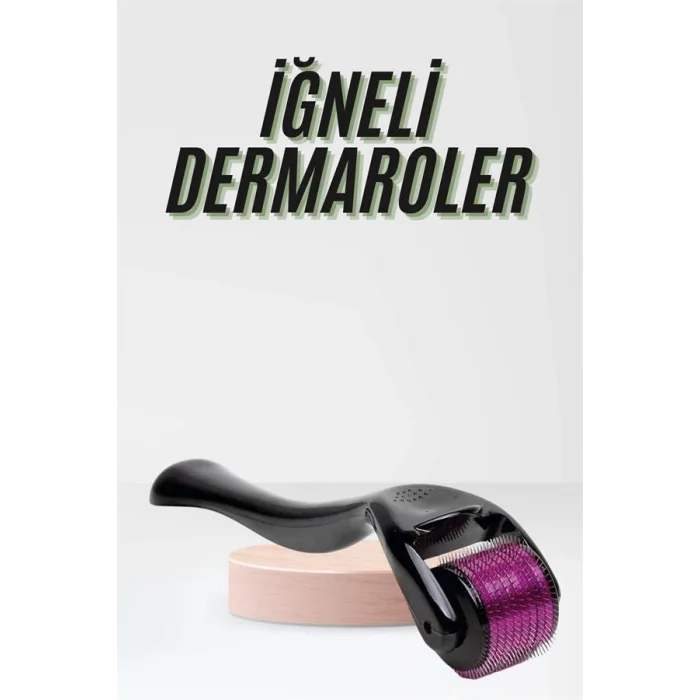 Saç Çıkarma Tarağı Dermaroller 540 Iğneli Roller 1 Mm Iğne Cilt Yüz Yenileme Bakım Seti