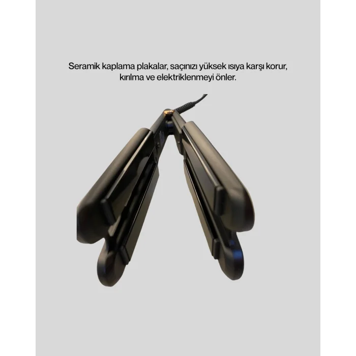 Saç Düzleştirici Seramik Plakalı 230C Hızlı Isınma 360° Kablo