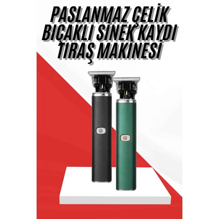 Saç Sakal Ense Paslanmaz Çelik T-Bıçak Vücut Tıraş Makinesi