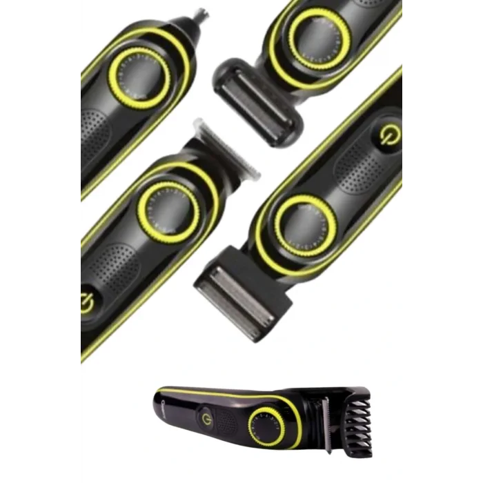 Saç Sakal Şekillendirici Tıraş Makinesi 5 Başlıklı Paslanmaz Çelik Bıçaklı Unısex