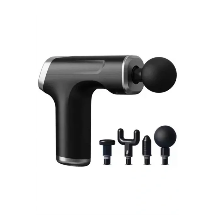 Şarjlı Masaj Tabancası 4 Başlıklı Mini Masaj Tabancası ve Masaj Aleti