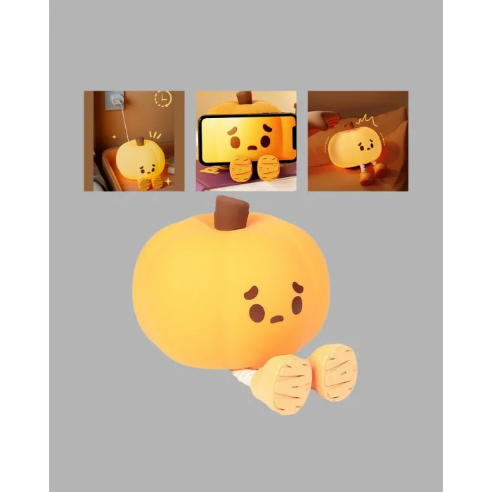 Şarjlı Pumpkin LED Masa Lambası Zamanlayıcılı Dokunmatik
