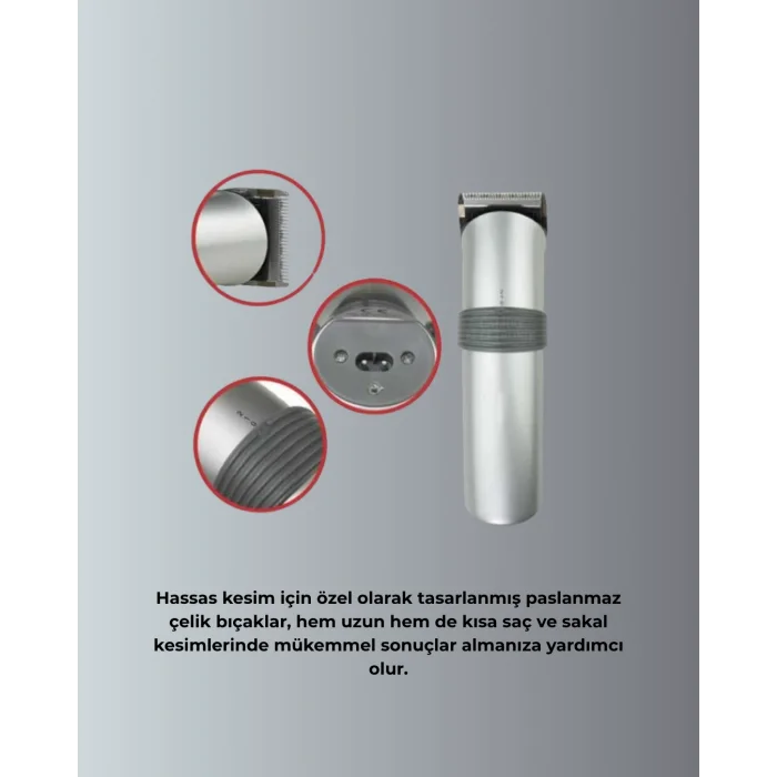 Şarjlı ve Kablosuz Tıraş Makinesi – Her Yerde Rahat Kullanım