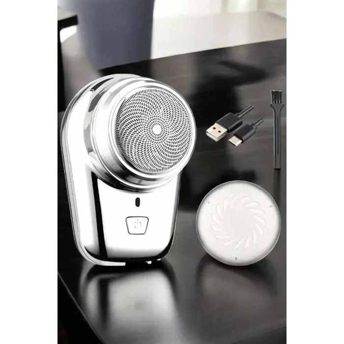 Seyahat Tipi Tıraş Makinesi Taşınabilir Kablosuz Mini Paslanmaz Çelik