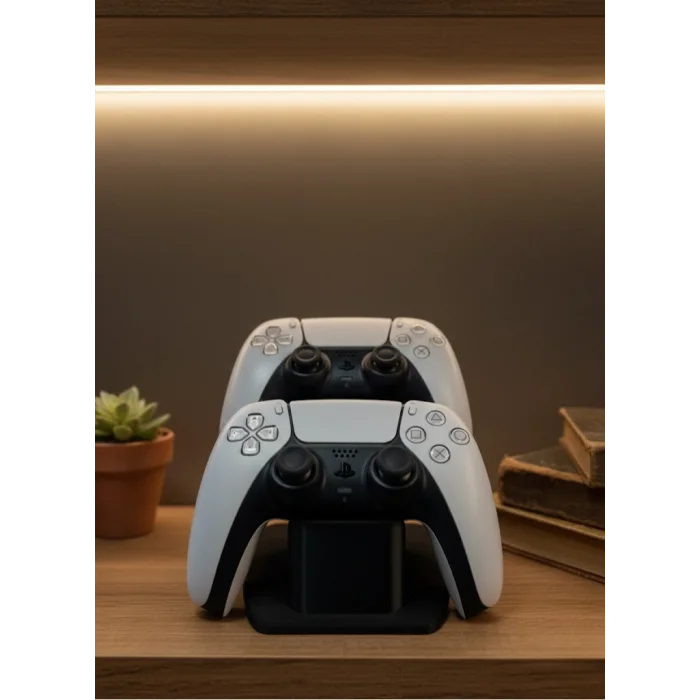 Siyah İkili Gamepad Tutucu 7x18 cm Oyun Aksesuarı