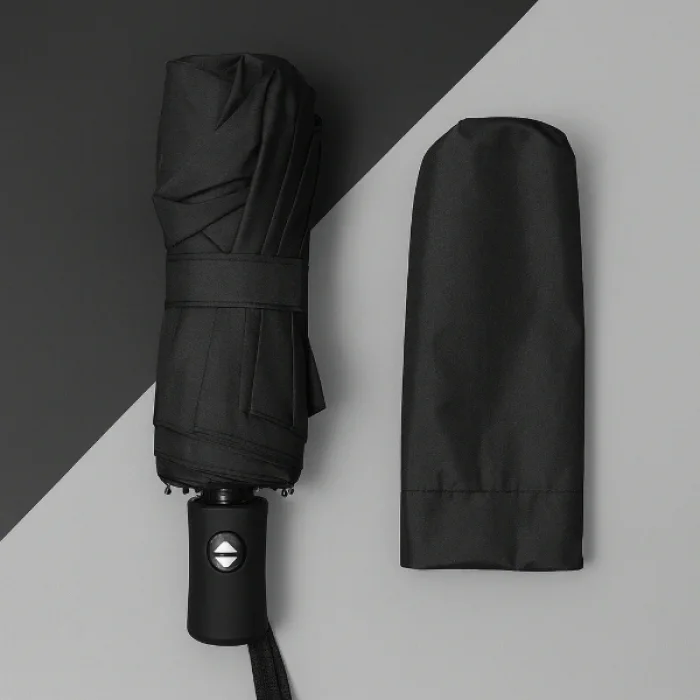 Siyah Kılıflı Otomatik Kompakt Şemsiye