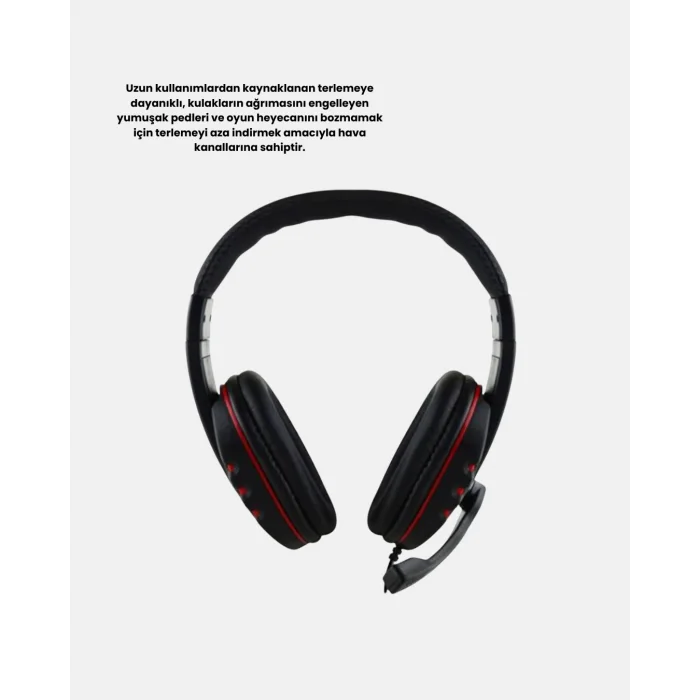 Stereo Ses Destekli Mikrofonlu Gaming Kulaklık – Yumuşak Pedli