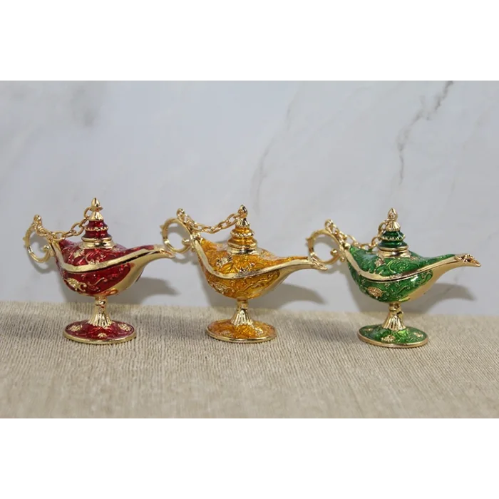 Swarovski Taşlı Minik Figür - Alaaddinin Lambası