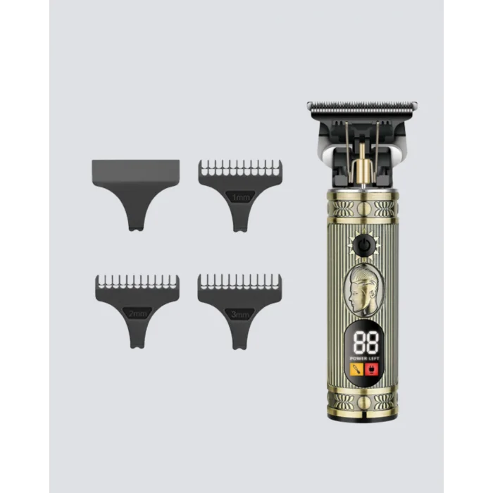 T Bıçaklı Profesyonel Saç ve Sakal Düzeltici – 8 Kılavuz Tarağı, 2’si 1 Arada Burun ve Sakal Trimmer