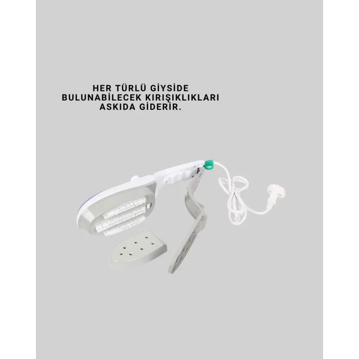 Taşınabilir Buharlı Ütü 1500W | Giysilerde Yanık Bırakmaz, Kokuyu Giderir