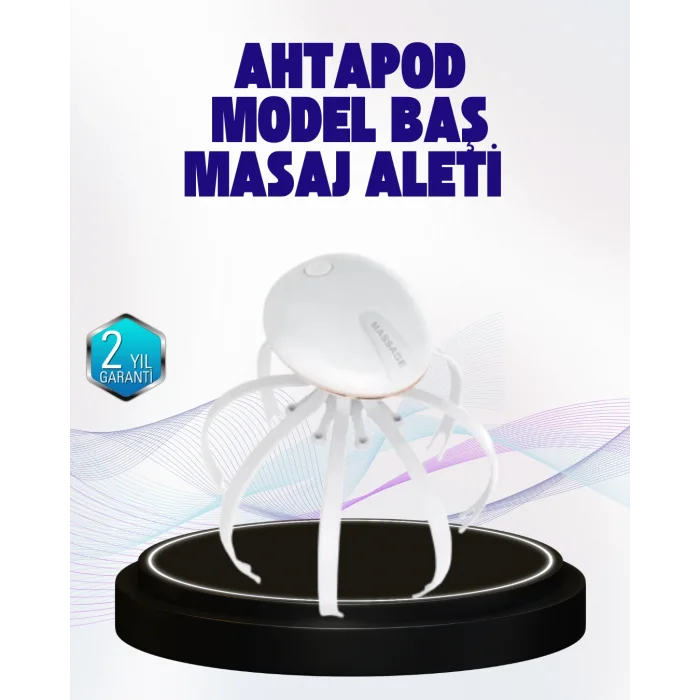 Taşınabilir Elektrikli Kafa Masaj Cihazı Sessiz Motor ve Ergonomik Tasarım