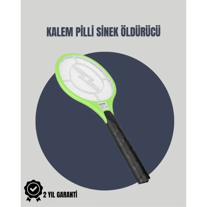 Taşınabilir Elektronik Sinek Swatter – Kimyasal İçermeyen, Ergonomik Tasarım