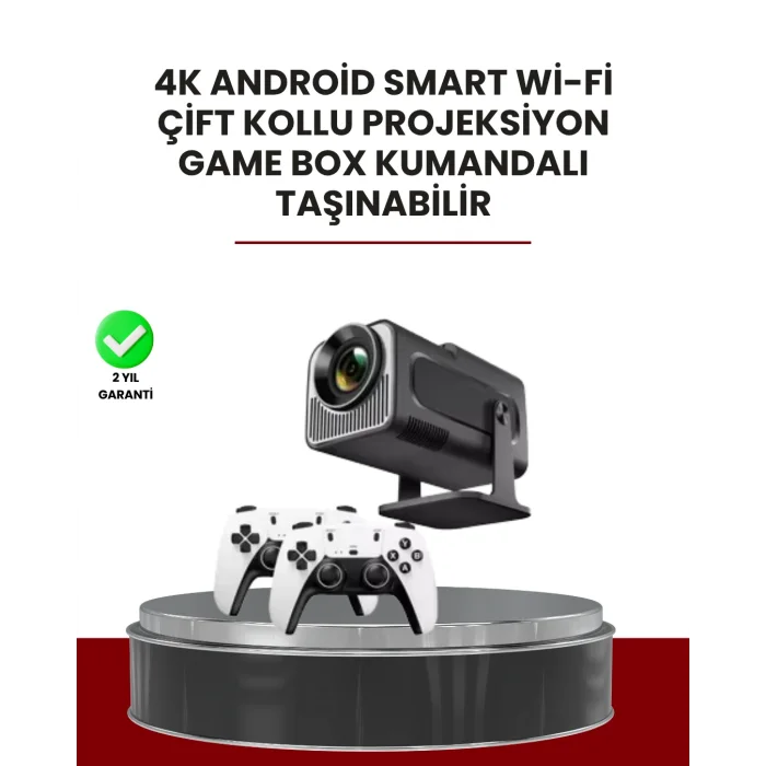 Taşınabilir Full HD Projektör - 1 GB RAM, 8 GB Hafıza