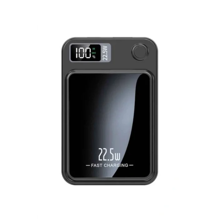 Taşınabilir Şarj Magsafe Powerbank 10.000 mAh Hızlı Şarj Led Göstergeli Kablosuz