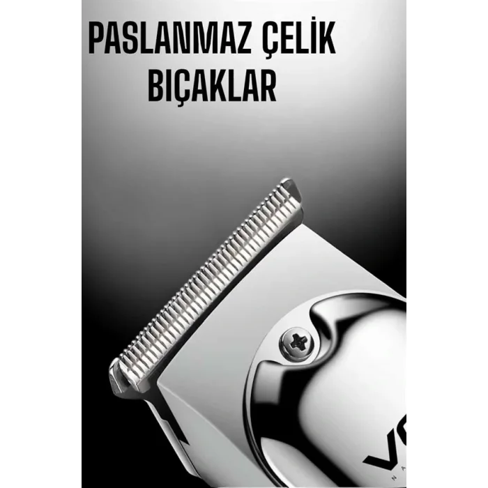 Tıraş Makinesi Paslanmaz Çelik Taraklı Güçlü Motor