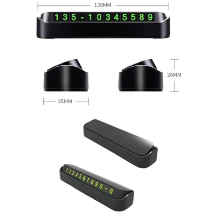 Tüm Araçlara Uyumlu Araç Içi Park Numaratör Oto Araç Numaratör