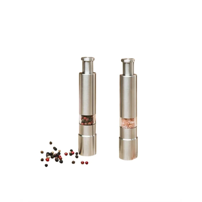 Tuz ve Kararbiber Öğütücü - Şeffaf Akrilik Hazne