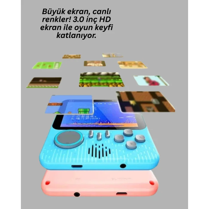 TV Bağlantılı Çift Oyunculu Şarjlı Retro Gamepad Seti