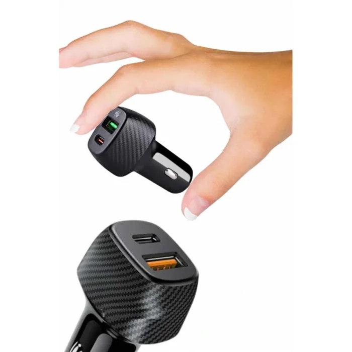 Type-C Girişli Araba Çakmaklık Şarj Cihazı 38W Oto Çakmaklık