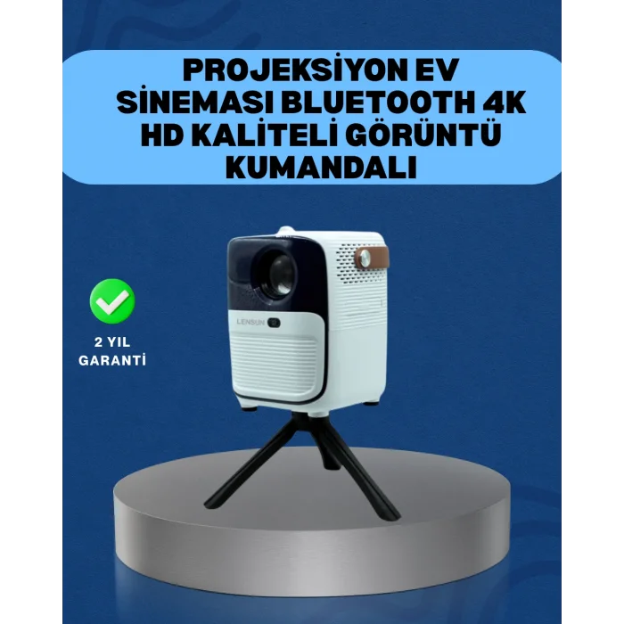 Ultra HD Çözünürlüklü Taşınabilir Projektör – 1920x1080 Piksel Görüntü Kalitesi (Kopya)