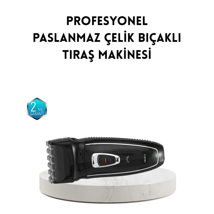 Unisex Şarjlı Saç ve Sakal Kesme Makinesi – Sessiz Motor, 1–12 mm Ayarlanabilir Başlık