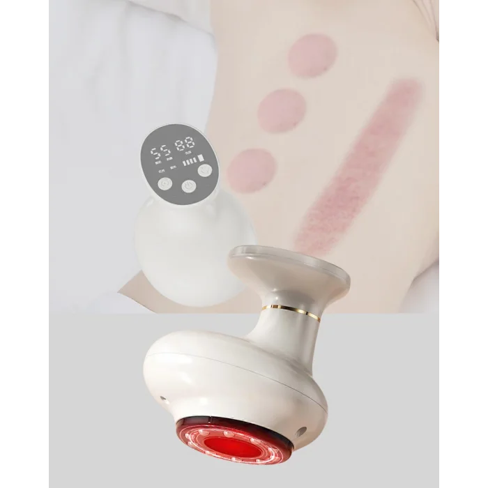 USB Şarjlı 3 Fonksiyonlu Masaj Aleti Kupa Terapisi ve Gua Sha