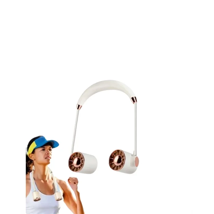 USB Şarjlı Boyun Fanı | Hafif, Katlanabilir, Taşınabilir, Düşük Gürültülü Fan