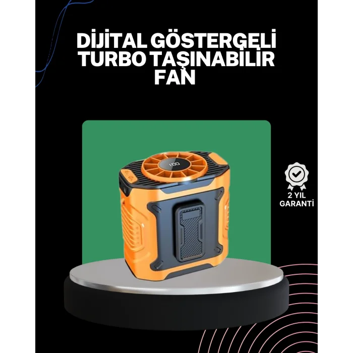 USB Şarjlı Kompakt El ve Boyun Fanı Çok Fonksiyonlu