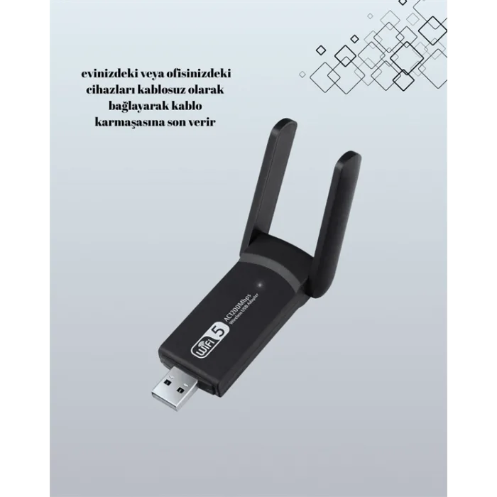 USB WiFi Adaptör – 1200 Mbps Hız